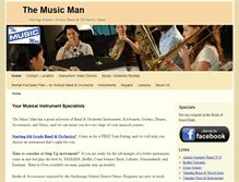 Tablet Screenshot of musicmanstore.com